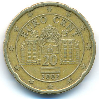 Австрия, 20 евроцентов (2002 г.)