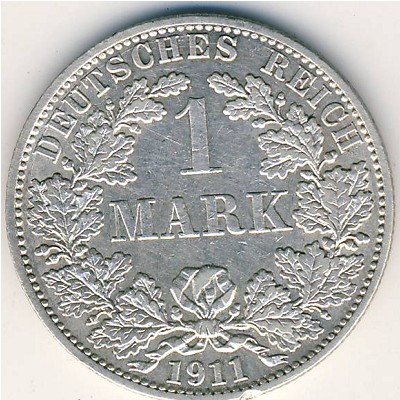 Германия, 1 марка (1911 г.)
