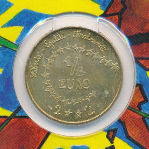 France, 1/4 euro, 2002