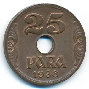 Югославия, 25 пар (1938 г.)