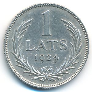 Латвия, 1 лат (1924 г.)