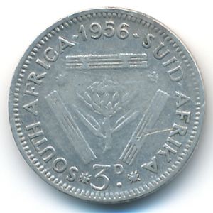 ЮАР, 3 пенса (1956 г.)