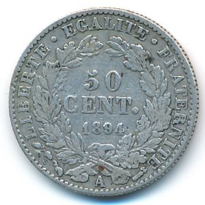 Франция, 50 сентим (1894 г.)