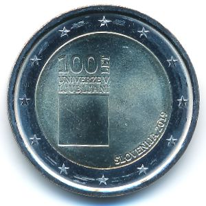 Slovenia, 2 euro, 2019