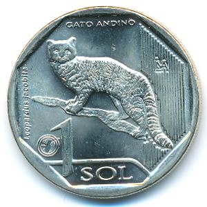 Перу, 1 соль (2019 г.)