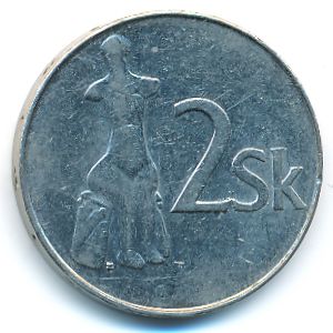 Словакия, 2 кроны (1995 г.)