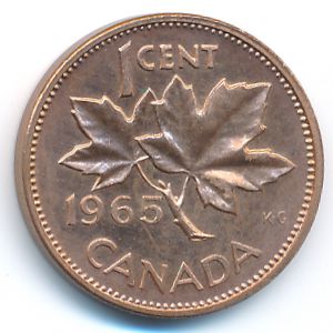 Канада, 1 цент (1965 г.)