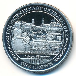 Остров Мэн, 1 крона (2005 г.)