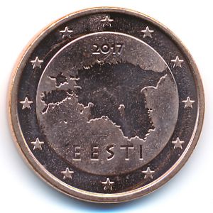 Эстония, 5 евроцентов (2017 г.)