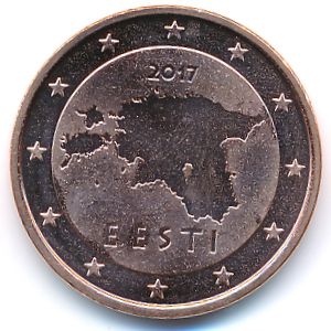 Эстония, 5 евроцентов (2017 г.)