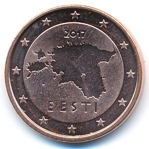 Эстония, 5 евроцентов (2017 г.)