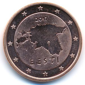 Эстония, 5 евроцентов (2017 г.)