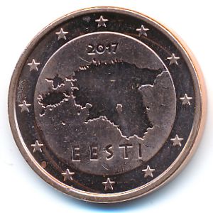 Эстония, 5 евроцентов (2017 г.)
