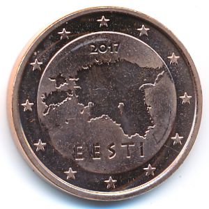 Эстония, 5 евроцентов (2017 г.)