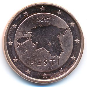 Эстония, 5 евроцентов (2017 г.)
