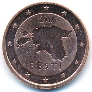 Эстония, 5 евроцентов (2017 г.)