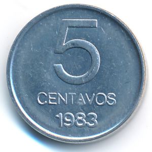 Аргентина, 5 сентаво (1983 г.)