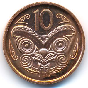 Новая Зеландия, 10 центов (2006 г.)