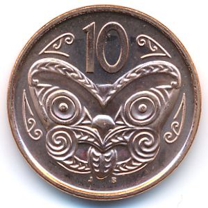New Zealand, 10 cents, 2012
