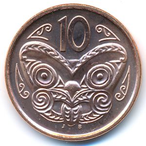 New Zealand, 10 cents, 2012