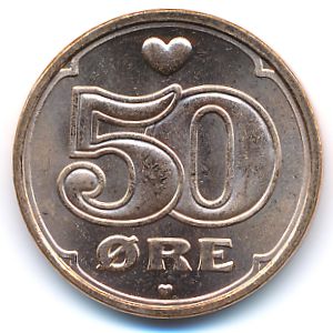 Denmark, 50 ore, 2008