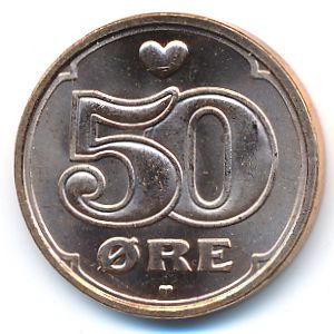 Denmark, 50 ore, 2008