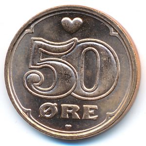 Дания, 50 эре (2008 г.)