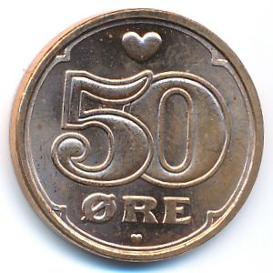 Дания, 50 эре (2008 г.)