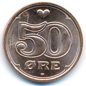Дания, 50 эре (2008 г.)