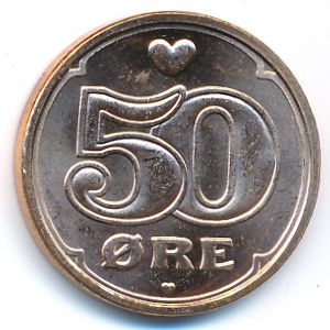 Denmark, 50 ore, 2008