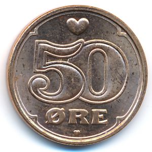 Denmark, 50 ore, 2008