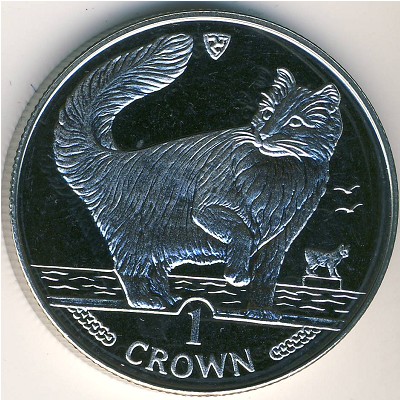 Остров Мэн, 1 крона (1991 г.)