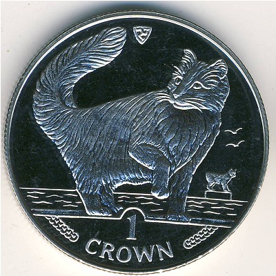 Остров Мэн, 1 крона (1991 г.)
