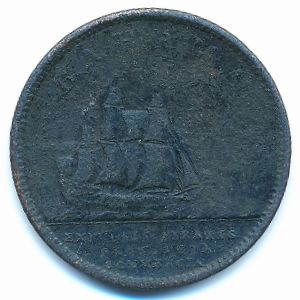 Багамские острова, 1 пенни (1806 г.)