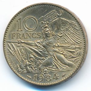 France, 10 francs, 1984
