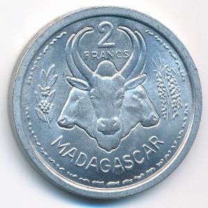 Мадагаскар, 2 франка (1948 г.)