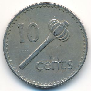 Fiji, 10 cents, 1979