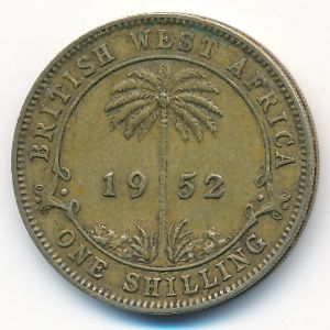 British West Africa, 1 shilling, 1952