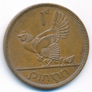 Ирландия, 1 пенни (1966 г.)