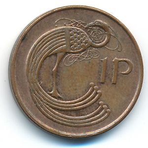 Ireland, 1 penny, 1995