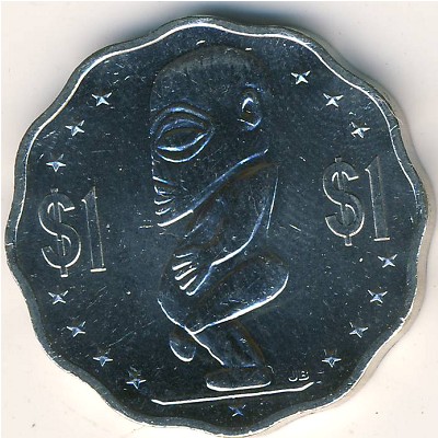 Острова Кука, 1 доллар (2003–2010 г.)