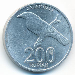 Indonesia, 200 rupiah, 2003