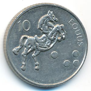 Словения, 10 толаров (2001 г.)