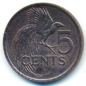 Тринидад и Тобаго, 5 центов (1997 г.)
