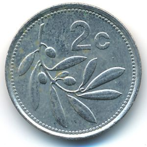 Мальта, 2 цента (1991 г.)