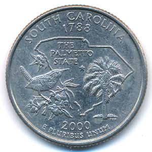 USA, Quarter dollar, 2000