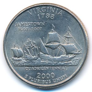 США, 1/4 доллара (2000 г.)