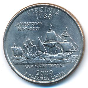 США, 1/4 доллара (2000 г.)