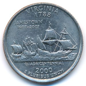 США, 1/4 доллара (2000 г.)