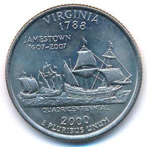 США, 1/4 доллара (2000 г.)
